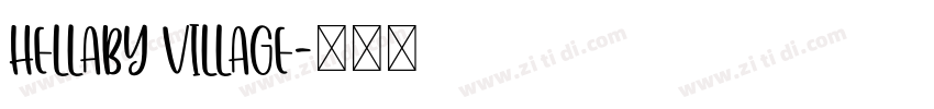 Hellaby Village字体转换